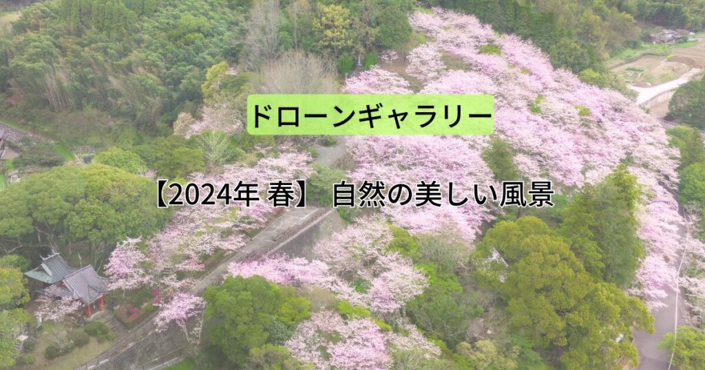 【2024年 春】ドローンギャラリー！自然の美しい風景